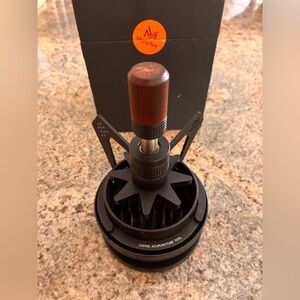 58mm Muvna Espresso Coffee Rotary Spinning Needle Distribution Tool Walnut Wood